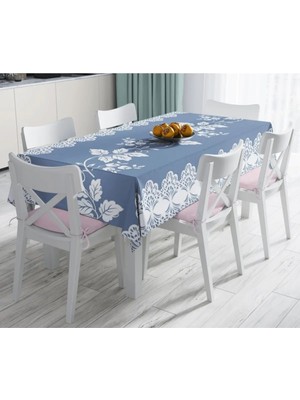 Rem Home Remhome Özel Tasarım Dijital Baskılı Leke Tutmaz Masa ÖRTÜSÜ-120X140 cm 90 x 90 cm