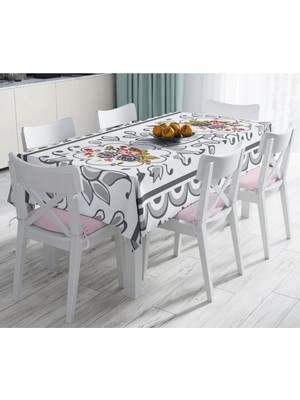 Rem Home Remhome Özel Tasarım Dijital Baskılı Leke Tutmaz Masa Örtüsü 140X260 cm
