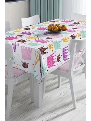 Rem Home Remhome Özel Tasarım 3D Dijital Baskılı Masa Örtüsü 90 x 90 cm