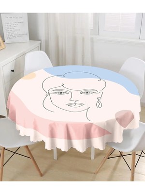 Rem Home Remhome Bohemian Özel Tasarım Yuvarlak Masa Örtüsü - Çap 140CM 140 x 140 cm