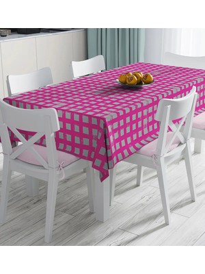 Rem Home Remhome Geometrik Kolaj Kare Motifli Dijital Baskılı Masa Örtüsü 90 x 90 cm