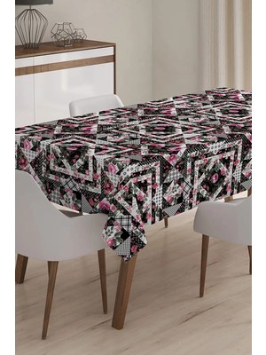 Rem Home Remhome Özel Tasarım Dijital Baskılı 3D Masa Örtüsü - 140 x 220 cm