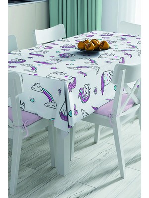 Rem Home Remhome 3D Dijital Baskılı Masa Örtüsü 90 x 90 cm