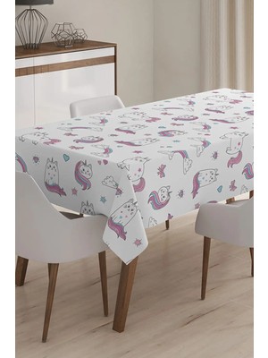 Rem Home Remhome Özel Tasarım 3D Dijital Baskılı Masa Örtüsü - 140 x 220 cm