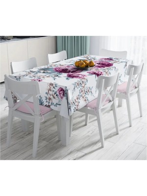Rem Home Remhome Özel Tasarım Dijital Baskılı Leke Tutmaz Masa ÖRTÜSÜ-120X140 cm