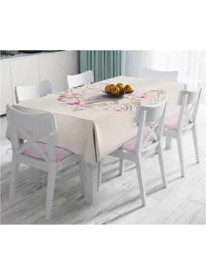 Rem Home Remhome Özel Tasarım Dijital Baskılı Leke Tutmaz Masa ÖRTÜSÜ-120X140 cm