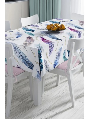 Rem Home Remhome Özel Tasarım 3D Dijital Baskılı Masa Örtüsü - 120 x 140 cm 90 x 90 cm