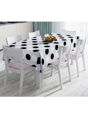 Rem Home Remhome Özel Tasarım Dijital Baskılı Leke Tutmaz Masa ÖRTÜSÜ-120X140 cm 90 x 90 cm
