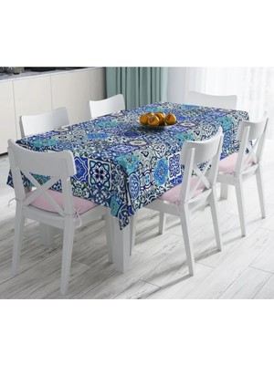 Rem Home Remhome Özel Tasarım Dijital Baskılı Leke Tutmaz Masa Örtüsü 90 x 90 cm