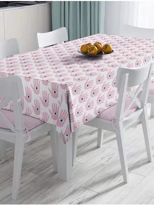 Rem Home Remhome Mistik El Içinde Göz Motifli Dijital Baskılı Modern Masa Örtüsü 90 x 90 cm