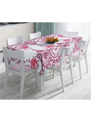 Rem Home Remhome Özel Tasarım Dijital Baskılı Leke Tutmaz Masa ÖRTÜSÜ-120X140 cm