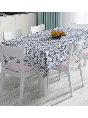 Rem Home Remhome Gri Zeminde Kar Taneleri Baskılı Dijital Baskılı Masa Örtüsü 90 x 90 cm