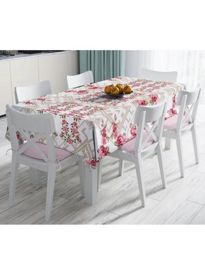 Rem Home Remhome Özel Tasarım Dijital Baskılı Leke Tutmaz Masa Örtüsü 90 x 90 cm