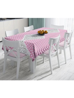 Rem Home Remhome Özel Tasarım Dijital Baskılı Leke Tutmaz Masa ÖRTÜSÜ-120X140 cm 90 x 90 cm