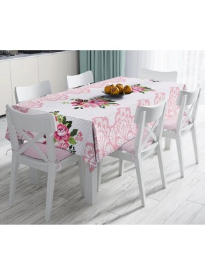 Rem Home Remhome Özel Tasarım Dijital Baskılı Leke Tutmaz Masa Örtüsü 90 x 90 cm