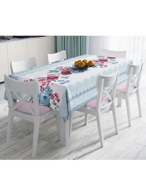 Rem Home Remhome Özel Tasarım Dijital Baskılı Leke Tutmaz Masa ÖRTÜSÜ-120X140 cm 90 x 90 cm