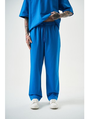 Respire Erkek Basic Baggy Eşofman Altı Mavi