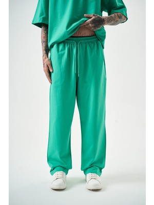 Respire Erkek Basic Baggy Eşofman Altı Yeşil