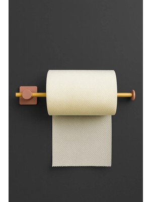 Fhilli Kendiliğinden Yapışkanlı Bambu Rulo Kağıt Havluluk Tutacağı 35 cm
