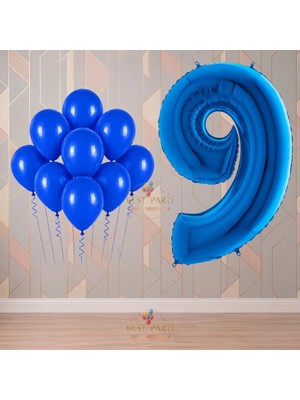 Best Parti Best 9 Yaş Mavi Temalı Doğum Günü Parti Seti