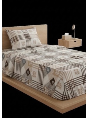 Erca Home Tekstil Ürünleri Tek Kişilik Ranforce Nevresim Takımı Pembe 160X200 Ekose