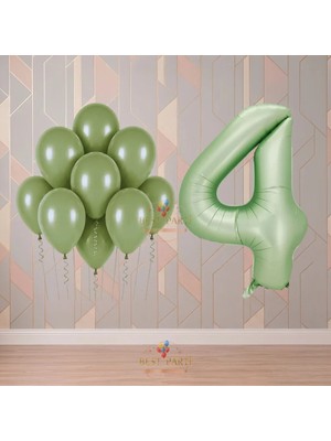 Best Parti Best 4 Yaş Yeşil Temalı Doğum Günü Parti Seti