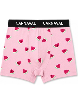 Carnaval Socks Karpuz Desenli Premium Pamuklu Erkek Boxer