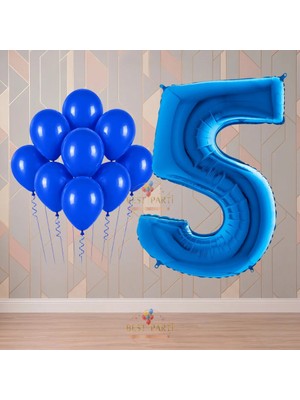 Best Parti Best 5 Yaş Mavi Temalı Doğum Günü Parti Seti