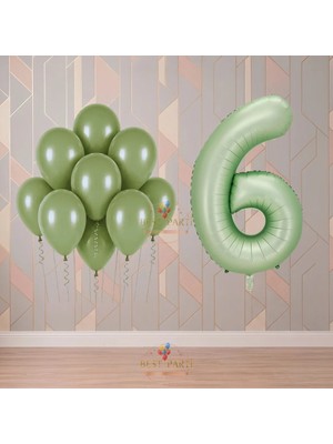 Best Parti Best 6 Yaş Yeşil Temalı Doğum Günü Parti Seti