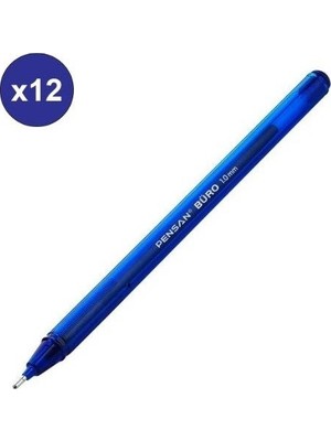 Pensan Büro Mavi Tükenmez Kalem 1 mm 12 Adet