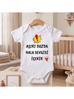 Egg Baby Hala Yazılı Bebek Zıbın Halam Temalı Komik Tasarımlı Bebek Body %100 Pamuk Hediyelik