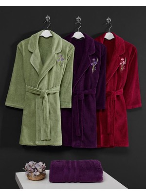Soft cotton created by gökhan Lily Bornoz Havlu Set