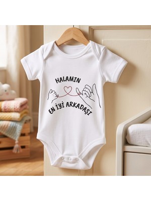 Egg Baby Hala Yazılı Bebek Zıbın Halam Temalı Komik Tasarımlı Bebek Body %100 Pamuk Hediyelik