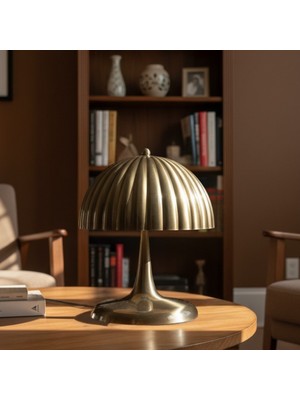 Bamyum Orvian Eskitme Metal Masa Lambası Dekoratif Abajur Masaüstü Başucu Lambası E27 Kablolu
