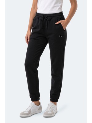 Slazenger Merya I Kadın Slim Fit Siyah Eşofman Altı