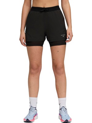 Puma  x Hyrox Dryelite 2in1 Kadın Siyah Antrenman Şort 52857701