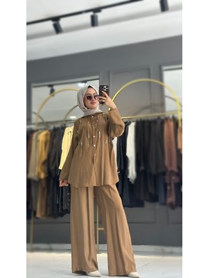 Missemramiss Crıstallo Kapüşonlu Takım Camel