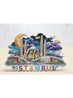 Karg Najmaddin Ahşap Istanbul Temalı Magnet ALK4599 Karg Najmaddin