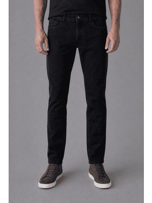 Bisse Antrasit Denim Fermuarlı Yikamali Jean Pantolon PNJ25K25201_D58