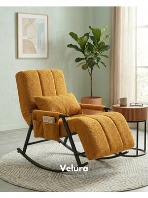 Velura Home & Living Coco Sallanan Berjer & Tv Koltuğu & Dinlenme & Okuma & Emzirme Koltuğu