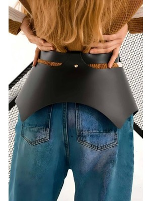 Beru Günlük Kullanıma Seksi Deri Etek Harness - BRF1119 Beru Najmaddin