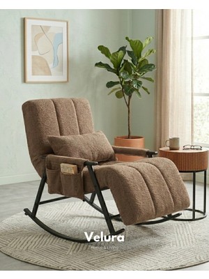 Velura Home & Living Coco Sallanan Berjer & Tv Koltuğu & Dinlenme & Okuma & Emzirme Koltuğu