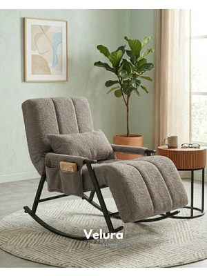 Velura Home & Living Coco Sallanan Berjer & Tv Koltuğu & Dinlenme & Okuma & Emzirme Koltuğu