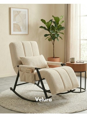 Velura Home & Living Coco Sallanan Berjer & Tv Koltuğu & Dinlenme & Okuma & Emzirme Koltuğu
