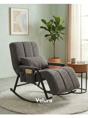 Velura Home & Living Coco Sallanan Berjer & Tv Koltuğu & Dinlenme & Okuma & Emzirme Koltuğu