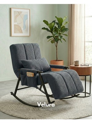 Velura Home & Living Coco Sallanan Berjer & Tv Koltuğu & Dinlenme & Okuma & Emzirme Koltuğu