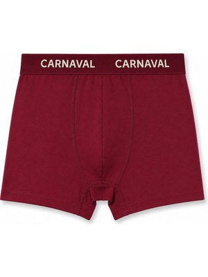 Carnaval Socks Bordo Renkli Premium Pamuklu Erkek Boxer