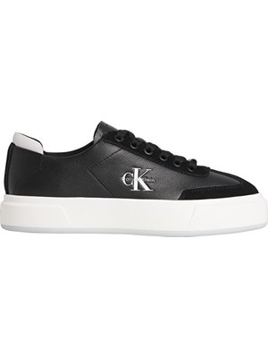 Calvin Klein Kadın Basket Cups Laceup Deri Sneaker