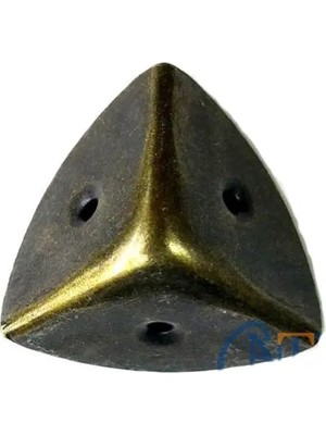 Mep Mep Dekoratif, Kutu, Sandık Köşesi - 45X28 Mm, Büyük, Antik, 1 Adet Najmaddin Mep Najmaddin