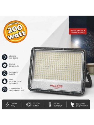 Helios HS3855 Opto LED Projektör Aydınlatma 200 W Beyaz Işık LED Projektör